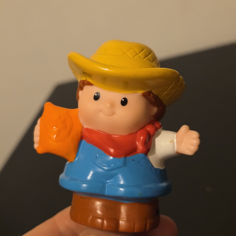 Little People Eddie Farmer Holding A Sack - Picture 2 of 4